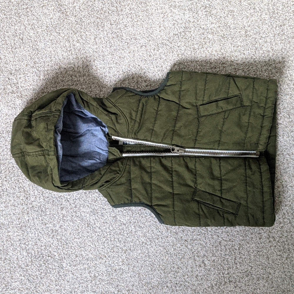 Green Hooded Vest